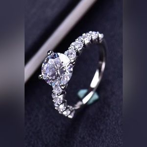 2 Carat 4-Prong Moissanite Ring